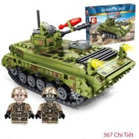 Bộ lắp ráp lego xe tăng T-85 367 mảnh