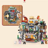 Bộ lắp ráp LOZ mô hình cửa hàng đường phố 1290-1293