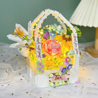 Bộ lắp ráp mô hình lẵng hoa 6011-6012-2067 QIZHILE