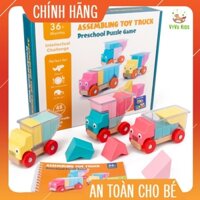 Bộ lắp ráp mô hình xe tải bằng gỗ♥️CHÍNH HÃNG♥️ ĐỒ CHƠI GIÁO DỤC♥️giúp trẻ trau dồi khả năng tư duy logic