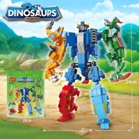 Bộ lắp ráp robot khung long 6in1,,,