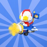 Bộ Lắp Ráp Siêu Nhân Ánh Sáng Mini - Đồ Chơi Xếp Hình Sáng Tạo 14+