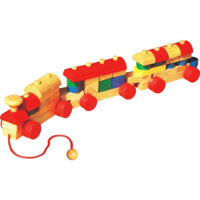 Bộ lắp ráp xe lửa gỗ, đoàn tàu lắp ráp gỗ