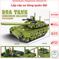 Bộ Lắp ráp xe tăng quân đội Military Chang Da Block CD8072 - Xếp Hình le-go Xe Tank 99A Main Battle 492 Mảnh