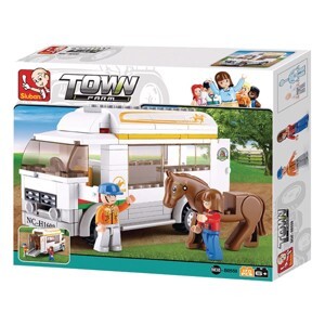 Bộ lắp ráp xe vận chuyển ngựa Sluban M38-B0559