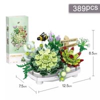 Bộ lắp ráp xếp hình LOZ mô hình Cây Sen Đá mini-1660