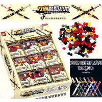 Bộ lắp ráp,Bộ ghép hình thanh kiếm+vỏ đựng kiếm và giá đỡ.chiều dài 60cm.Chất liệu nhựa abs. Tháo Lắp Toy Đồ Chơi