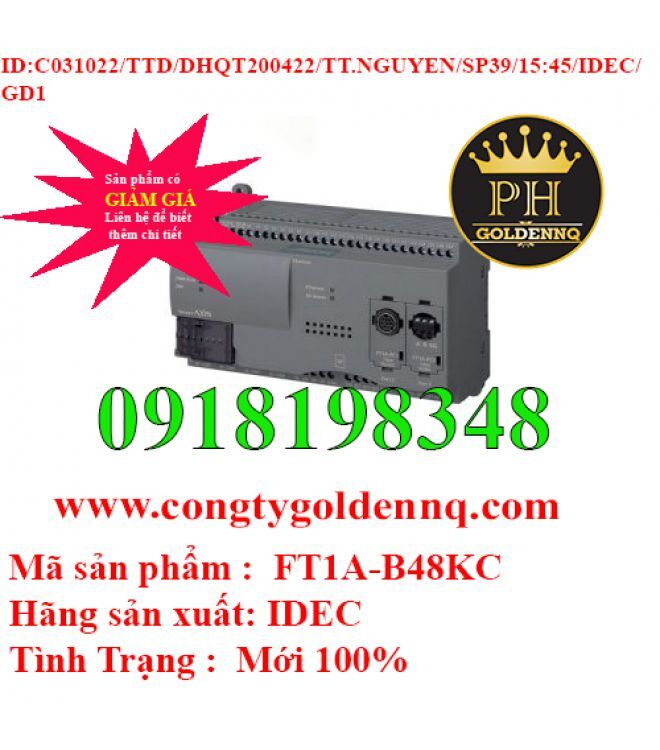 Bộ lập trình PLC Idec FT1A-B48KC