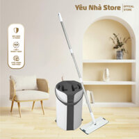 Bộ Lau Nhà 2 ngăn thông minh Megahome X5 dung tích 15L sử dụng mâm lau hình chữ nhật