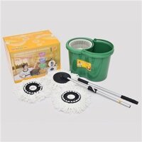 Bộ lau nhà 360 độ chính hãng Quý Phu Nhân + tặng 2 bông lau