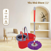Bộ Lau Nhà 360 ĐỘ Maxx Easy Mop X3 Megahome mâm lau inox