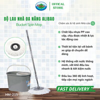 Bộ Lau Nhà 360 Độ Ohiama Alibao Bucket Spin Mop HM-215 - Xám | Dụng cụ Vệ sinh Nhà cửa, Tết