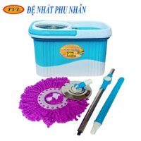 Bộ lau nhà Đệ Nhất Phu Nhân Lồng vắt inox - cây thân to khoá ROBOT -MÀU NGẪU NHIÊN -TVL153