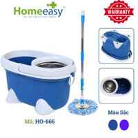 Bộ Lau Nhà Homeeasy HO-666 - Nhựa Cao Cấp, 4 Bánh Xe Dưới Đáy Xô