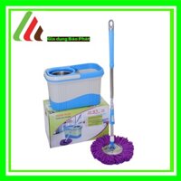 Bộ lau nhà megahome Homeplus X3 xô 17L lồng xoay inox mạnh mẽ với cây lau xoay 360 tự vắt đa năng siêu tiện lợi