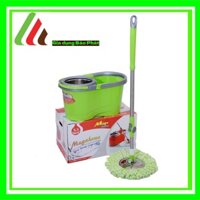 Bộ lau nhà Megahome X3 New lồng xoay inox mạnh mẽ với cây lau xoay 360 tự vắt đa năng siêu tiện lợi