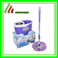 Bộ lau nhà megahome X3 xô 17L lồng xoay inox mạnh mẽ với cây lau xoay 360 tự vắt đa năng siêu tiện lợi