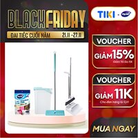 Bộ Lau Nhà MyJae Đài Loan Sợi Fiber Xoay 360 Độ Thông Minh 125cm