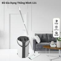 BỘ LAU NHÀ TỰ VẮT THÔNG MINH  MÂM LAU CHỮ NHẬT LAU SIÊU SẠCH, KHÔ NHANH MEGAHOME X5
