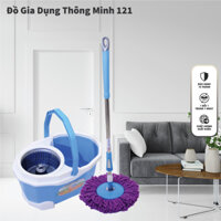 Bộ lau nhà tự vắt thông minh 360 độ mâm lau nhựa giảm thiểu tối đa thời gian lau nhà Megalife C2 Megahome