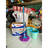 Bộ lau nhà xoay 360 độ plastic ( thùng lau nhà + cây lau nhà) như hình