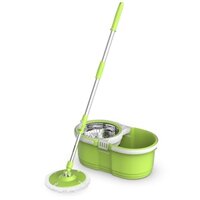 BỘ LAU NHÀ XOAY 360 ĐỘ SUNHOUSE THẾ HỆ MỚI KS-CL260PG - cây lau+thùng vắt