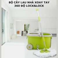 Bộ Lau Nhà Xoay Tay 360 độ MOP L003 Cao Cấp hàng chính hãng lồng vắt bằng inox