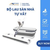 Bộ Lau Sàn Nhà Tự Vắt Có Chậu Gấp Gọn Chính Hãng Tặng Kèm 2 Bông Lau