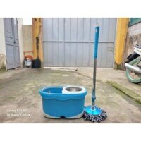 Bộ lau sàn nhà tự vắt thông minh lồng xoay inox chống gỉ chống văng nước có bánh xe di chuyển tiện ích hãng Eccox