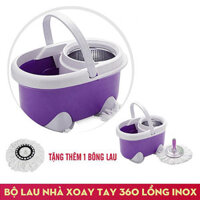 Bộ lau sàn xoay tay 360 độ Fujishi Mop Smart FJ-360 + Tặng 01 Bông Lau