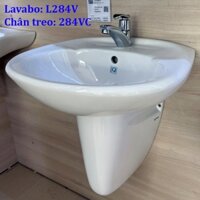 Bộ Lavabo Kèm Chân Treo Chính Hãng INAX - Mã bộ lavabo L284V và L285V