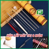 Bộ Lấy Ráy Tai 8 Món Cao Cấp Kèm Hộp Đựng Sang Trọng