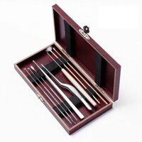 Bộ Lấy Ráy Tai Cao Cấp 8 Món Hộp Gỗ