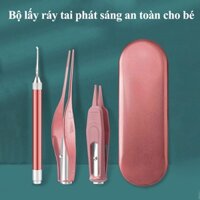 Bộ lấy ráy tai có đèn cho gia đình, dụng cụ vệ sinh tai cao cấp