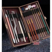 Bộ lấy ráy tai hộp gỗ 20 món tích hợp đèn soi cho cảm giác siêu đỉnh M272