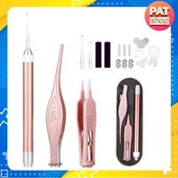 Bộ Lấy Ráy Tai, vệ sinh mũi Có Đèn Led cho trẻ #hồng