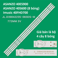 Bộ led 4 cây 8 bóng 3v mã JL.D39042235-083DS-M cho tivi Asanzo 40ES900 40ES910 40S600T2 và các dòng tương tự