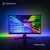 Bộ led dán màn hình Ambino Basic 29-34 inch Siêu sáng, siêu thông mình nháy theo nhạc, hiệu ứng đẹp