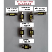Bộ led nội thất led trần cho Mazda CX5 và CX8  đèn led trần CX5 CX8