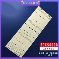 BỘ LED TIVI ASANZO 50CS6000/ 50UC6000/ 50DU3000 - 1 BỘ GỒM 10 THANH N2 - HÀNG MỚI 100%, LẮP ZIN TIVI ASANZO