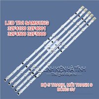 BỘ LED TIVI SAMSUNG 32F4100 32F4001 32F4500 32F5000 MỚI 100% HÀNG ZIN, BỘ 5 THANH, MỖI THANH 9 BÓNG 3V -L010