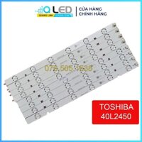 BỘ LED TIVI TOSHIBA 40L2450 HÀNG MỚI 100% , BỘ 4 THANH DÀI GỒM 8 KHÚC NỐI LẠI, MỖI KHÚC 6 BÓNG 3V