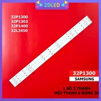 BỘ LED TIVI  TOSHIBA 32P1300,32P1303,32P1400,32L2450 mới 100% hàng chính hãng chất lượng, bộ 3 thanh,mỗi thanh 6 bóng 3v