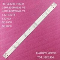 Bộ LED TV TCL 32S62 32S6000 32S6100 32S4200 32D100 32D2900 MỚI 100%, THƯƠNG HIỆU CHÍNH HÃNG, BỘ 2 BARS, MỖI THANH 6 BULBS 6V