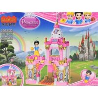 Bộ Lego 200 Miếng- Lắp ráp lâu đài của bạch tuyết 20037Q