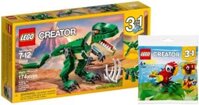 Bộ Lego Creator 3 trong 1: Khủng long 31058 + Con Vẹt Nhiệt Đới 30581 (Túi Polybag), từ 7 tuổi trở lên.