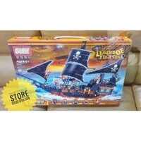Bộ Lego GUDI 9115 Lắp Ráp Tàu Hải Tặc Caribe ( 652+ Mảnh ) [Có Sẵn]