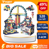 Bộ lego lắp ráp 520 chi tiết, Bộ đồ chơi lắp ráp mô hình 520 mảnh