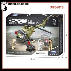 Bộ LEGO Lắp Ráp Máy Bay Trực Thăng Quân Sự - XingBao XB-06013 ( 425 Mảnh )