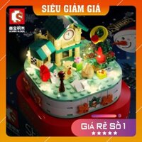 Bộ LEGO người tuyết 200 chi tiết, LEGO người tuyết Sembo mã mới nhất 2021